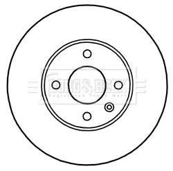 BORG & BECK Bremžu diski BBD5249